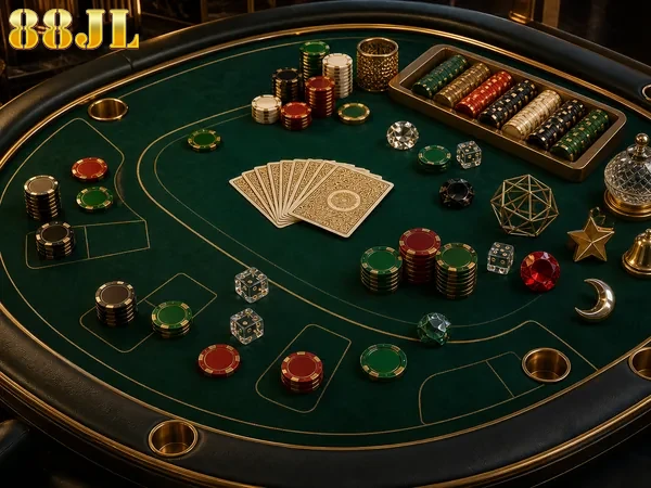 Hand of cards during a poker game